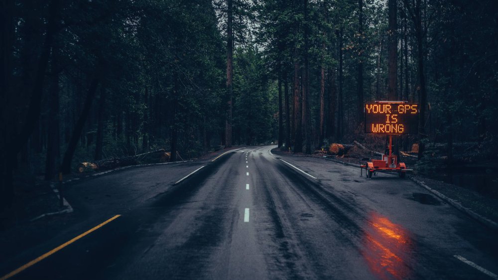 Природа лес дорога