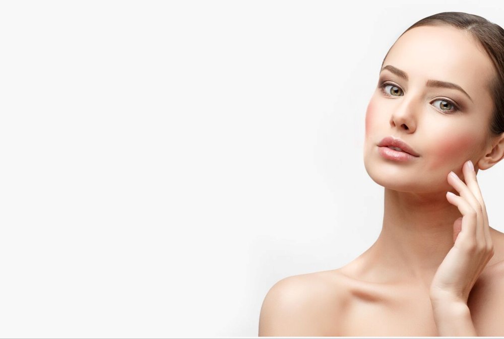 Косметология на белом фоне