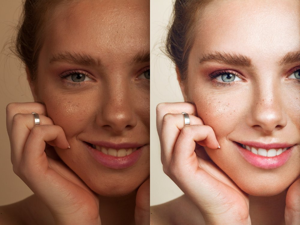 Кожа для ретуши лица