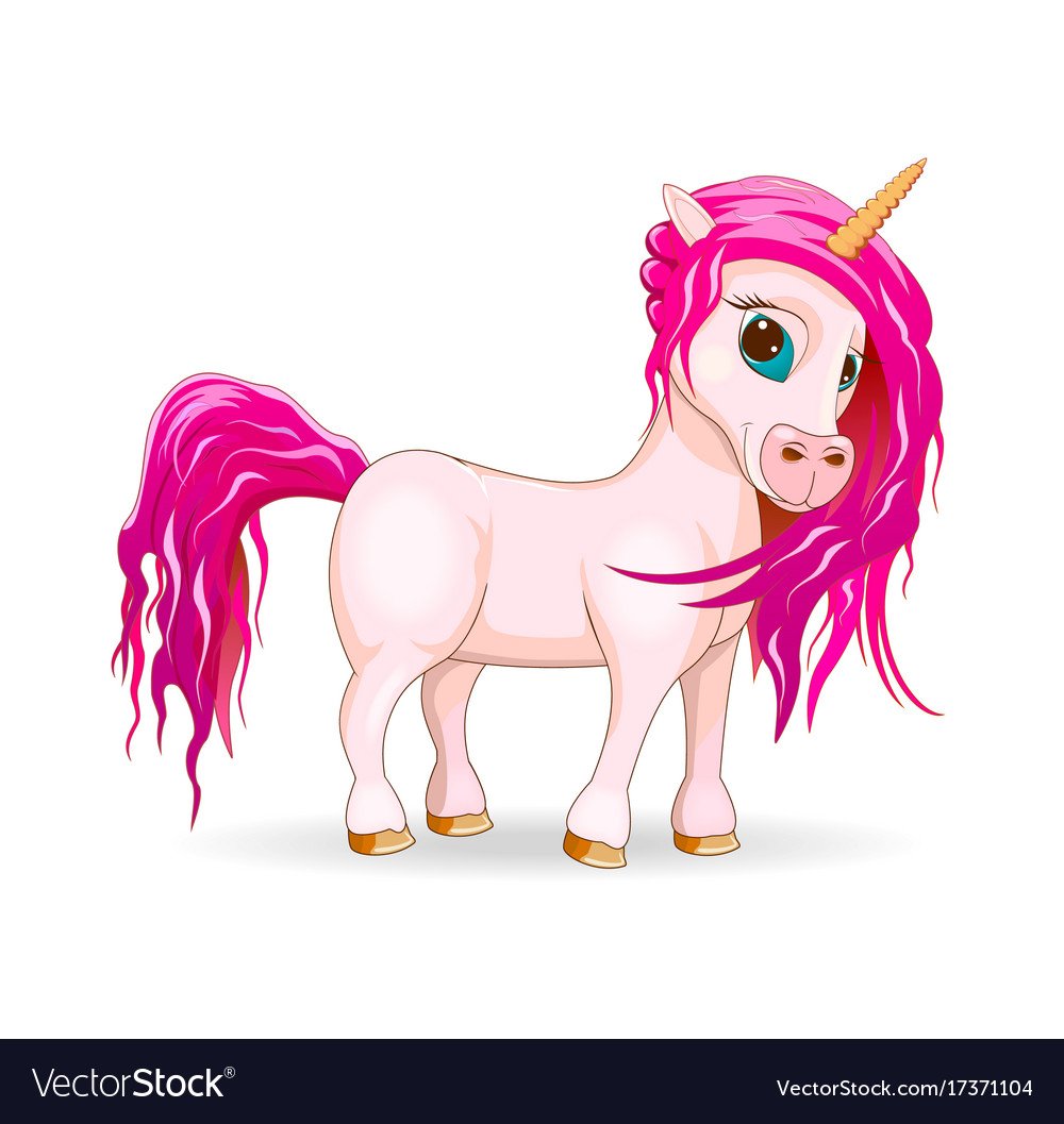 Единорожка с розовой гривой