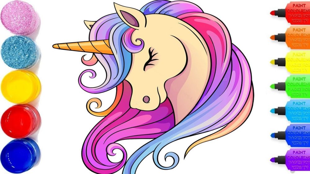 Голова единорога