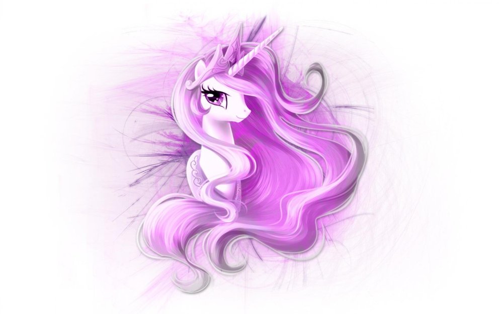 Принцесса Селестия с розовой гривой