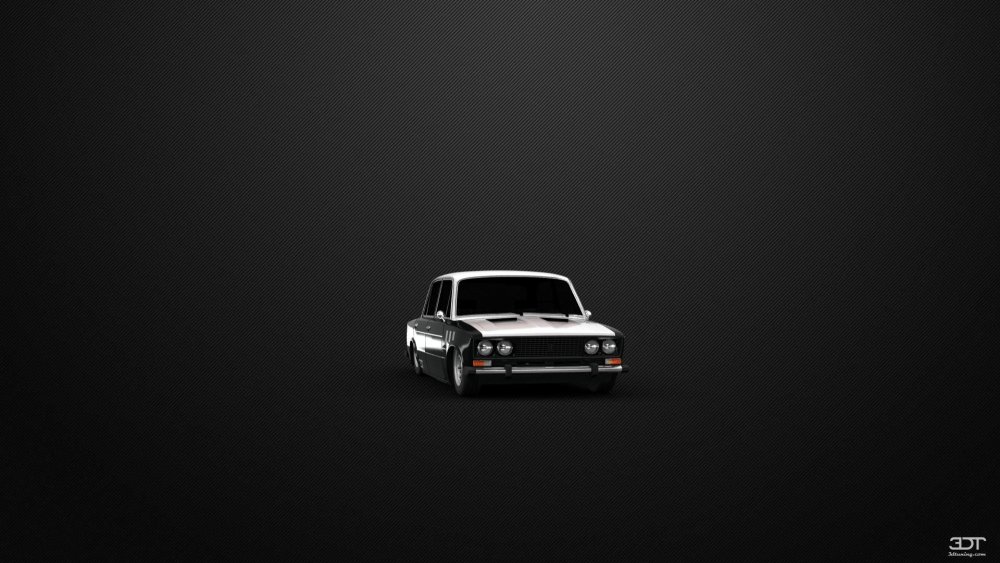 Жигули на черном фоне