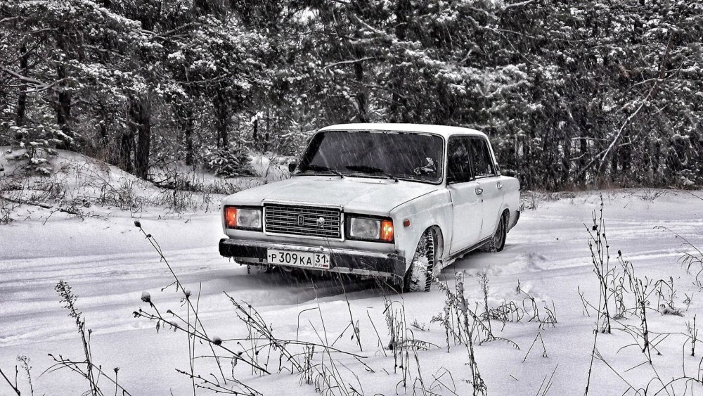 ВАЗ 2107 зима