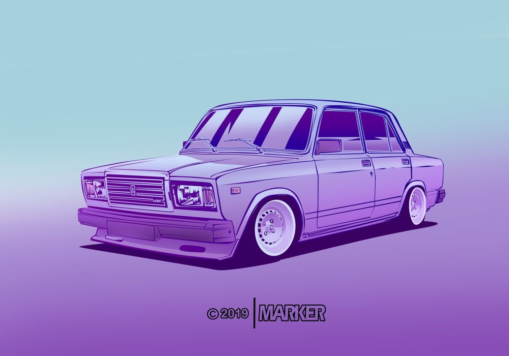 2107 Фиолетовая стенс