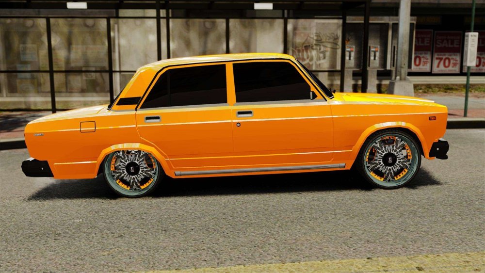 Оранжевая семерка ВАЗ 2107