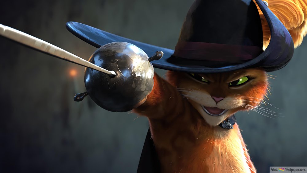 Антонио Бандерас кот в сапогах