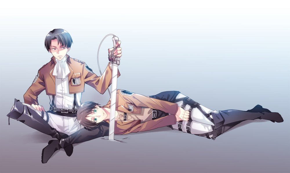 Леви и Микаса Чиби