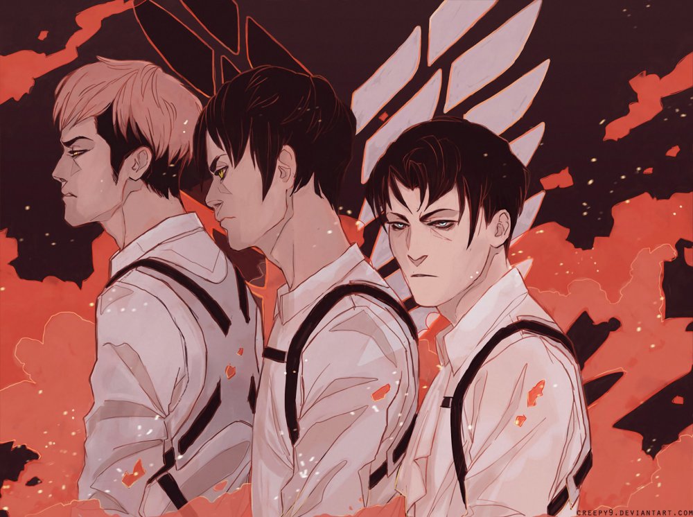 Леви Аккерман крутой арт