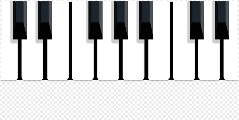 Клавиатура пианино 1 Октава а4