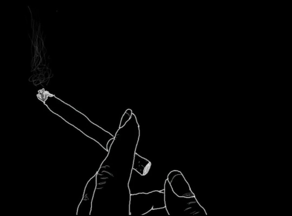 Серое ночное небо