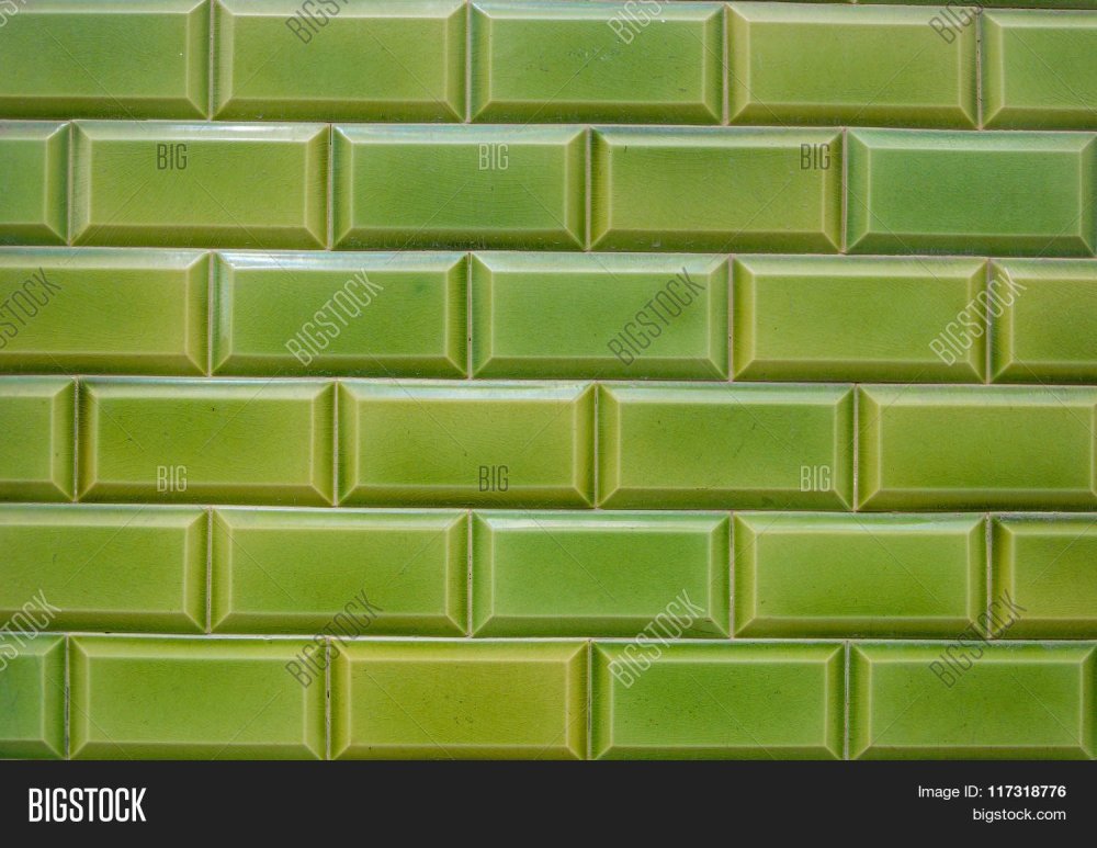 Плитка зеленый кирпичик