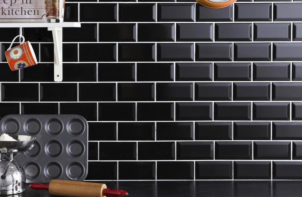 Плитка кабанчик с черной затиркой