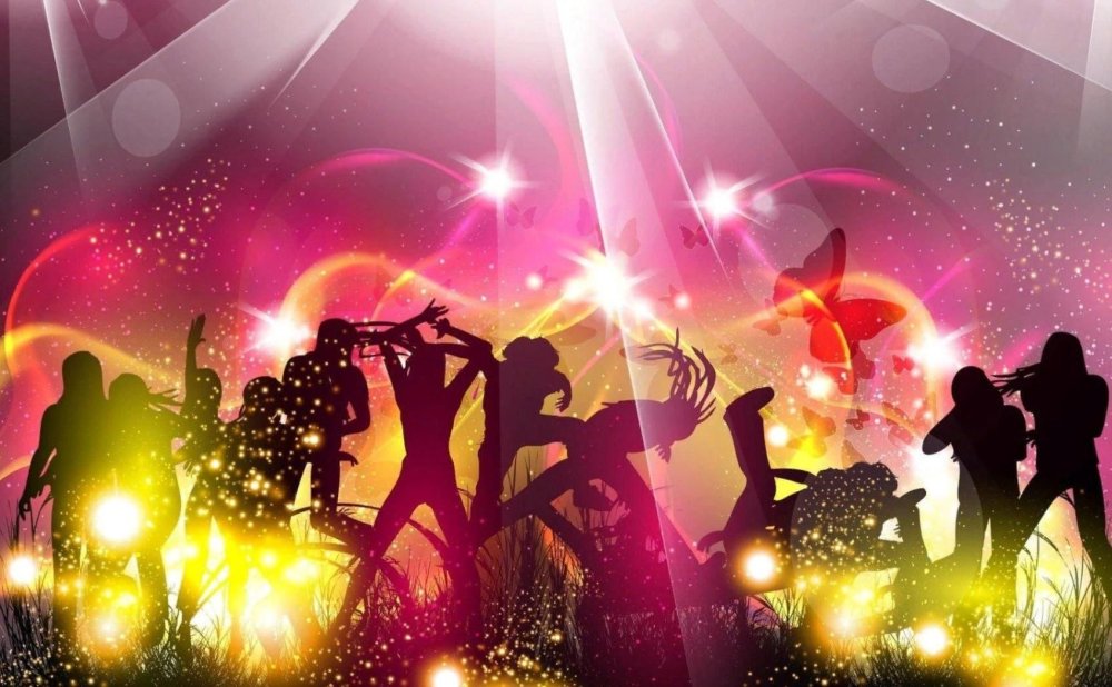 Люди танцуют фон