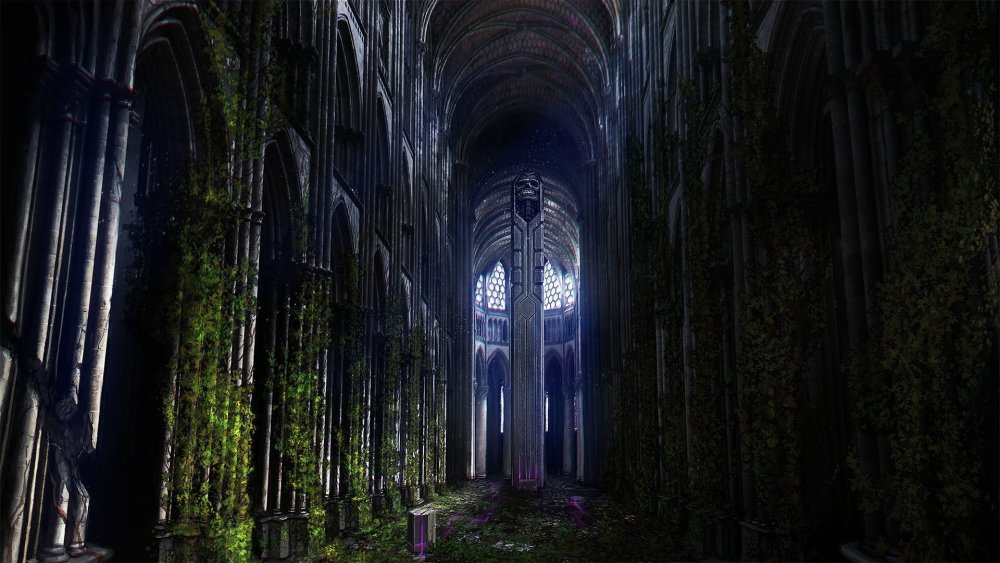 Фэнтезийный Готический собор