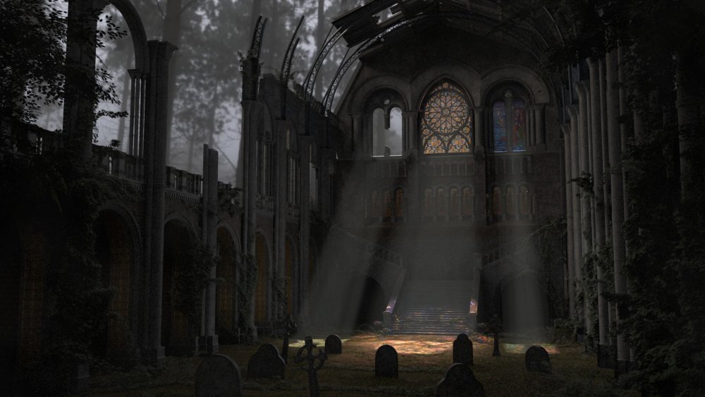 Сады готические атмосферные