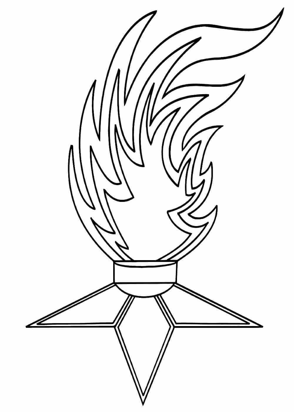 Вечный огонь ночью