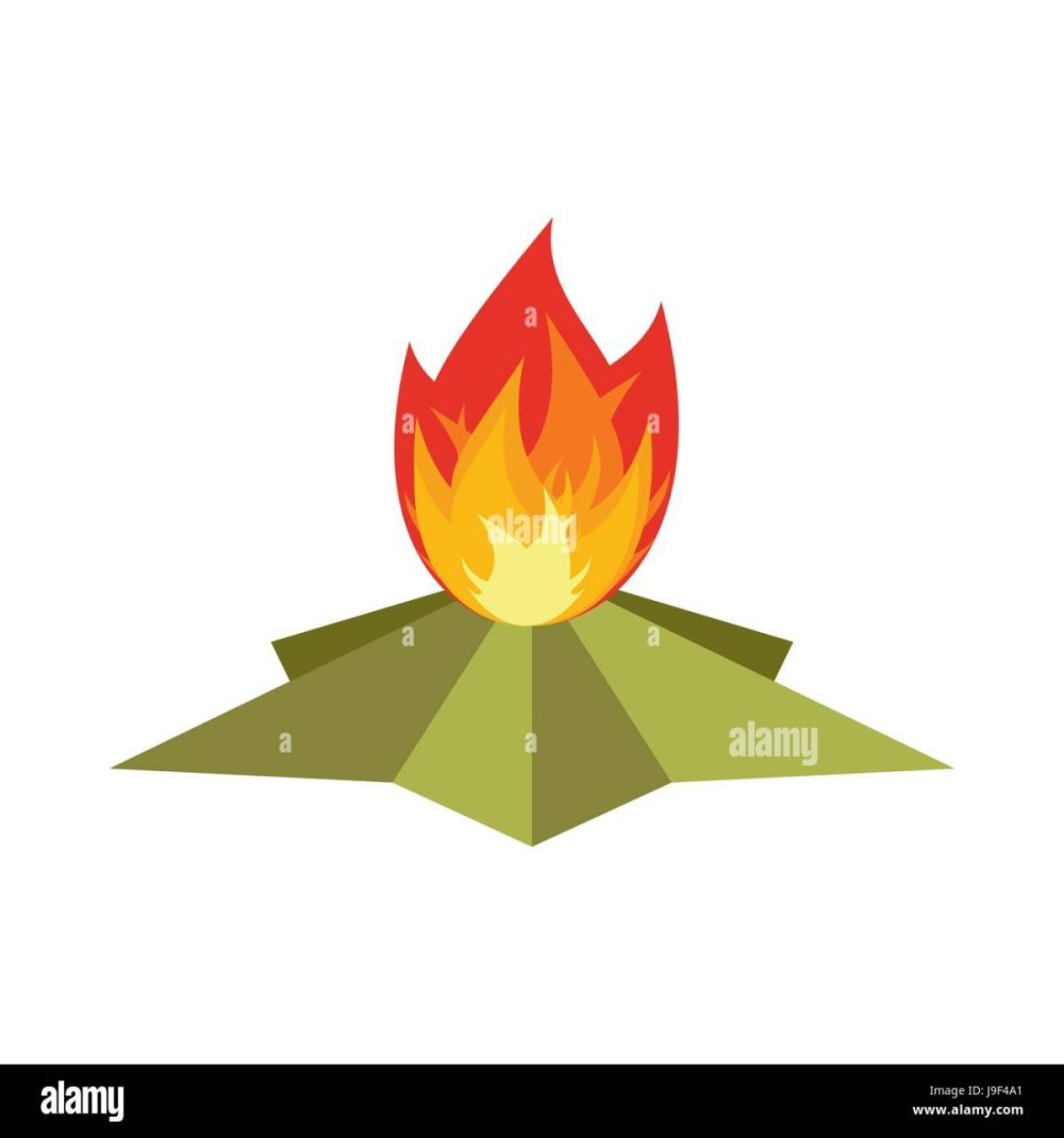 Вечный огонь ночью