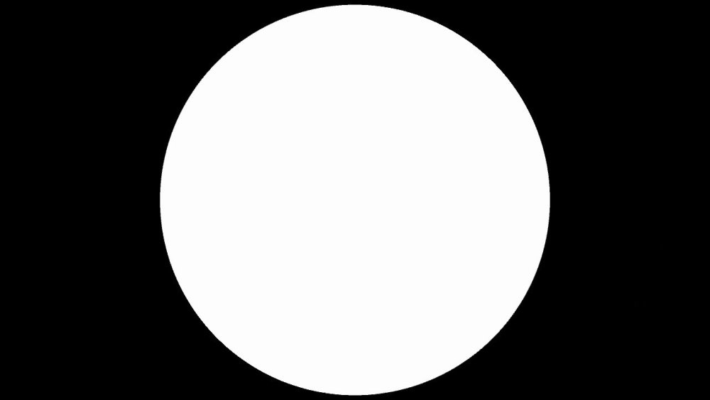 В круге белом