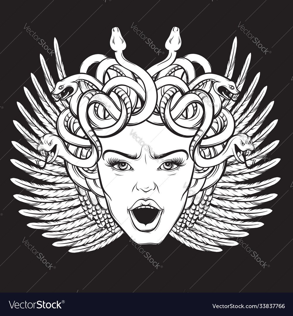 Алмазная мозаика медуза Горгона