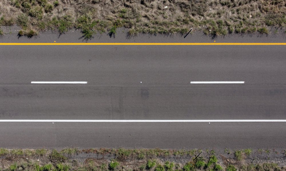 Дорога вид сбоку