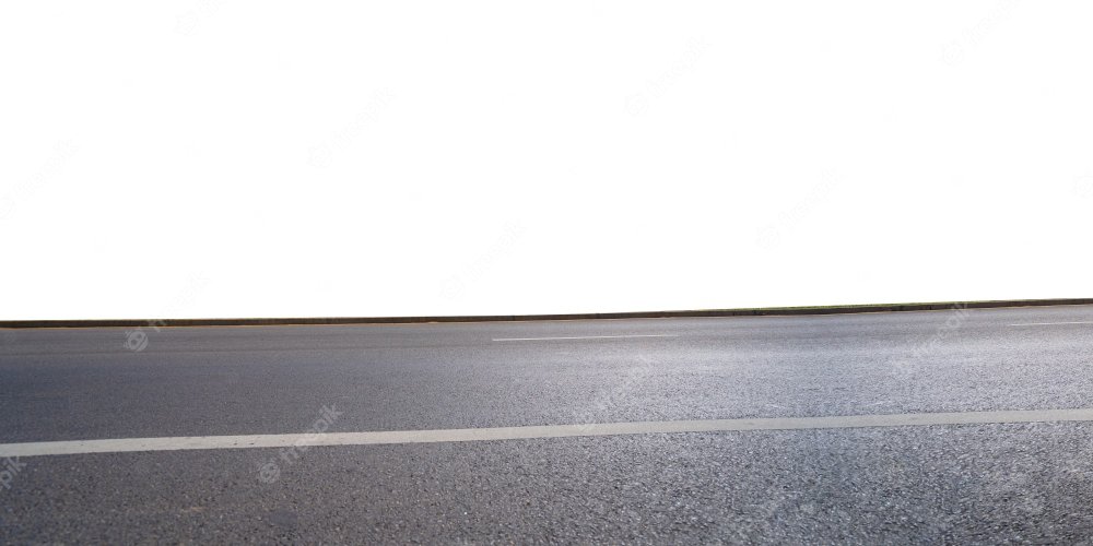 Дорога сбоку в городе