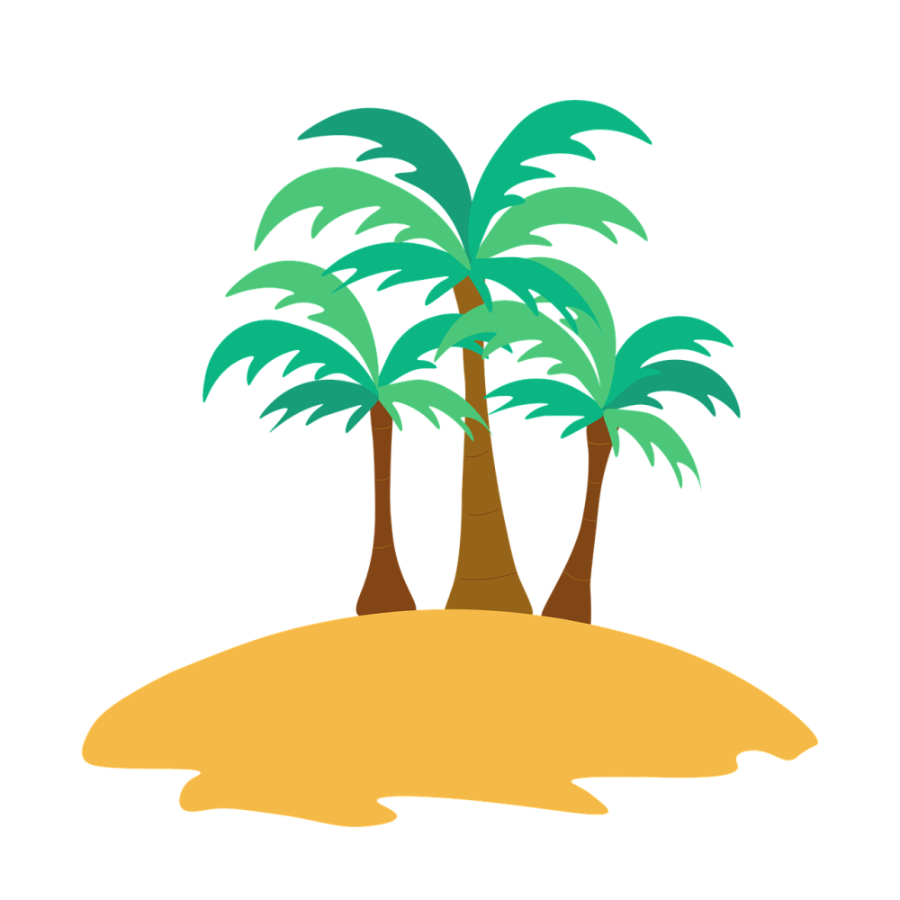 Фон с пальмами мультяшный