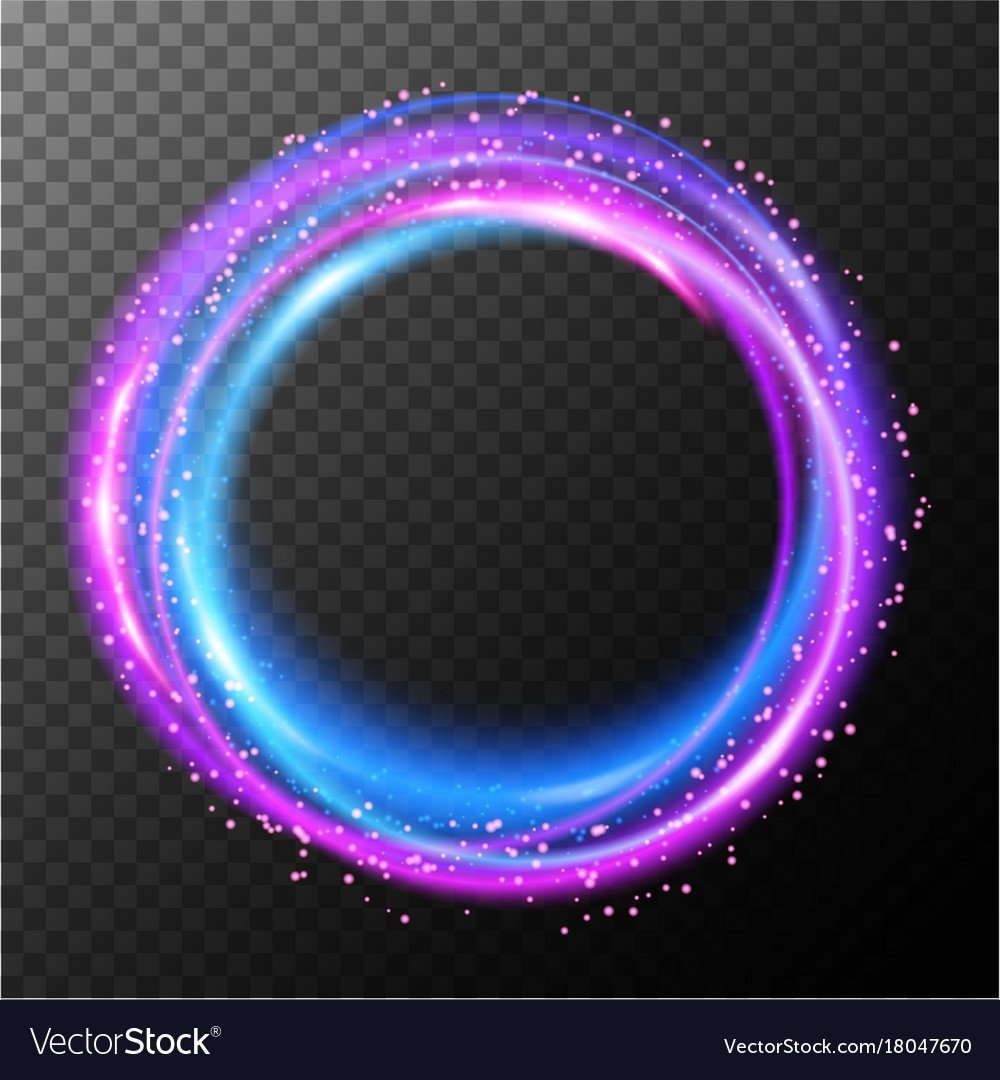 Светящаяся круглая рамка