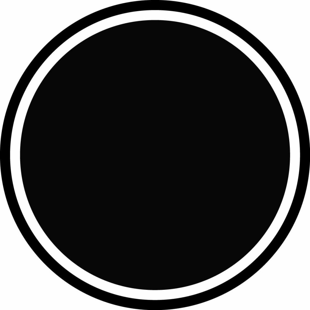 Рамка круглая черная