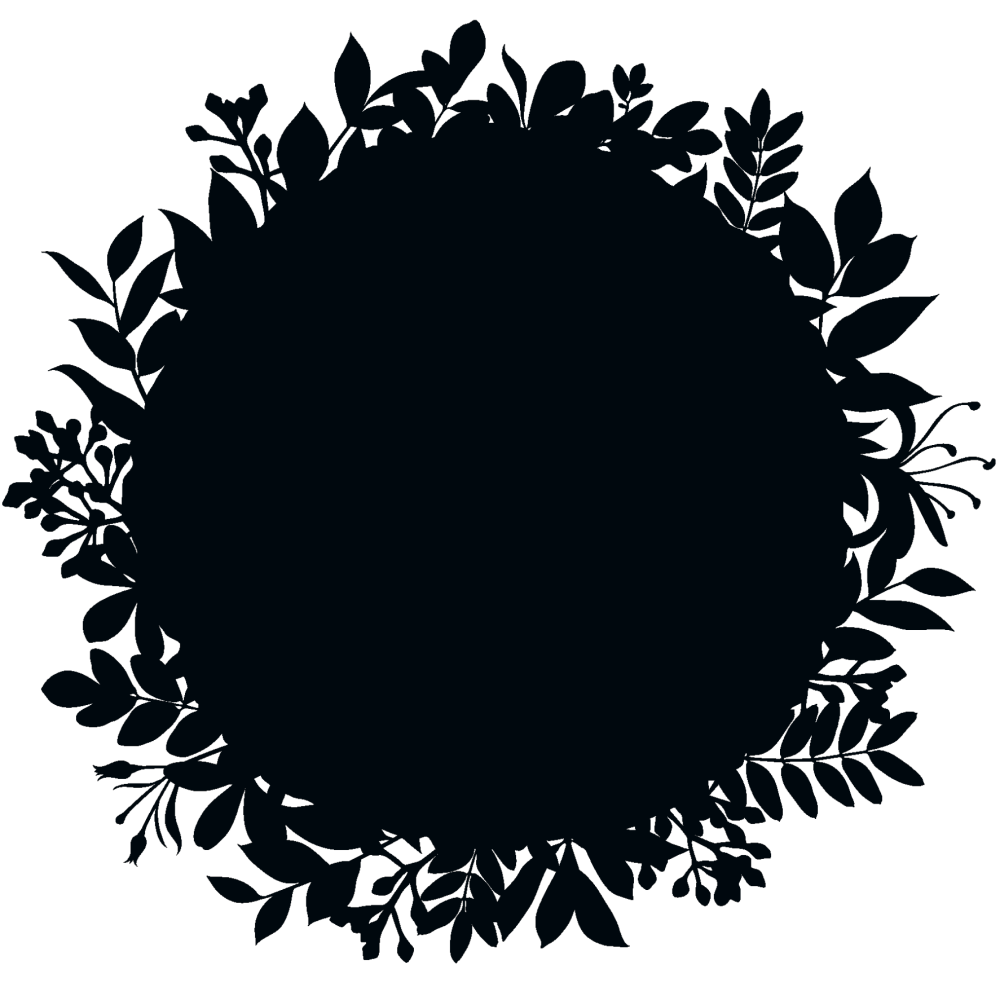 Рамочка круглая черная
