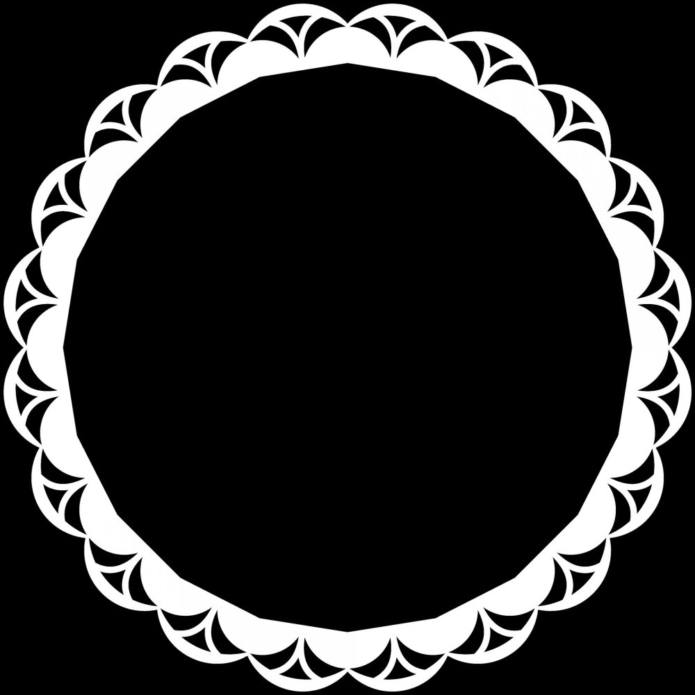 Круглая рамка простая