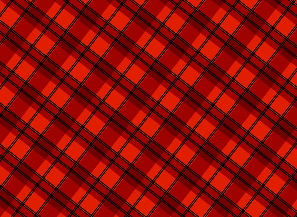 Подарок черно-красный в клетку