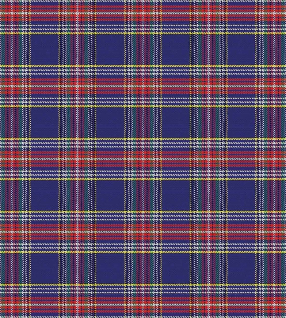 Принт черно красная клетка