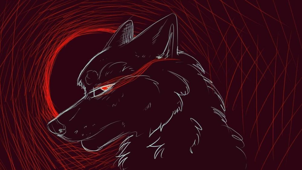 Горящий волк