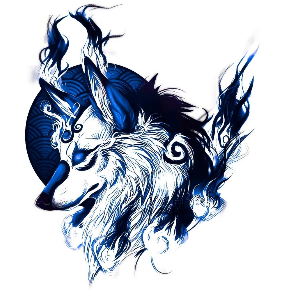 Волк и красная Луна