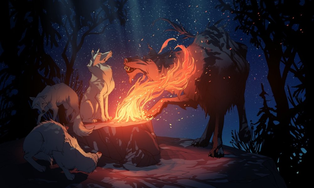 Волк Минимализм