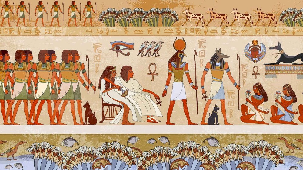Древнеегипетские боги древние фрески