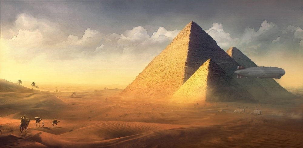 Египет концепт арт пирамида
