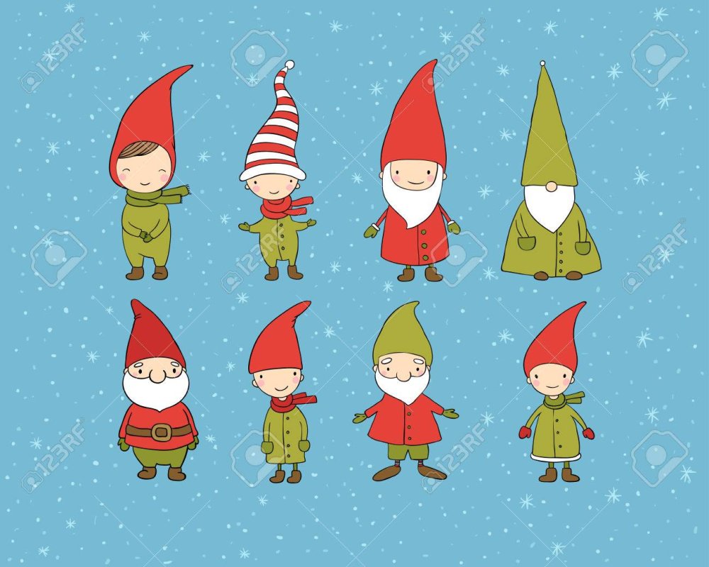 Новогодние маленькие гномики