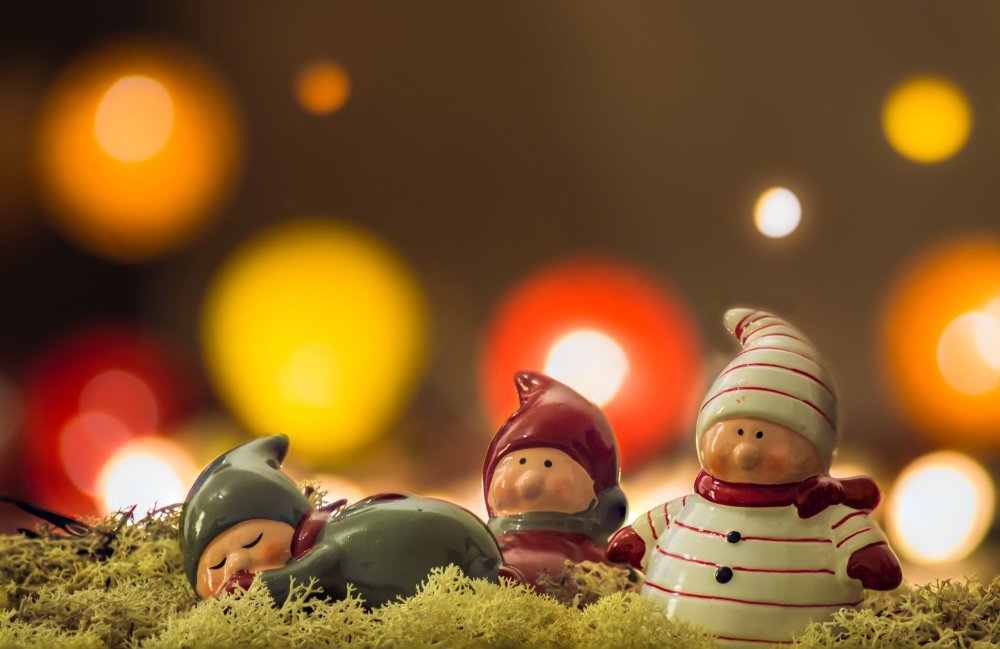 Симпатичные гномики новогодние