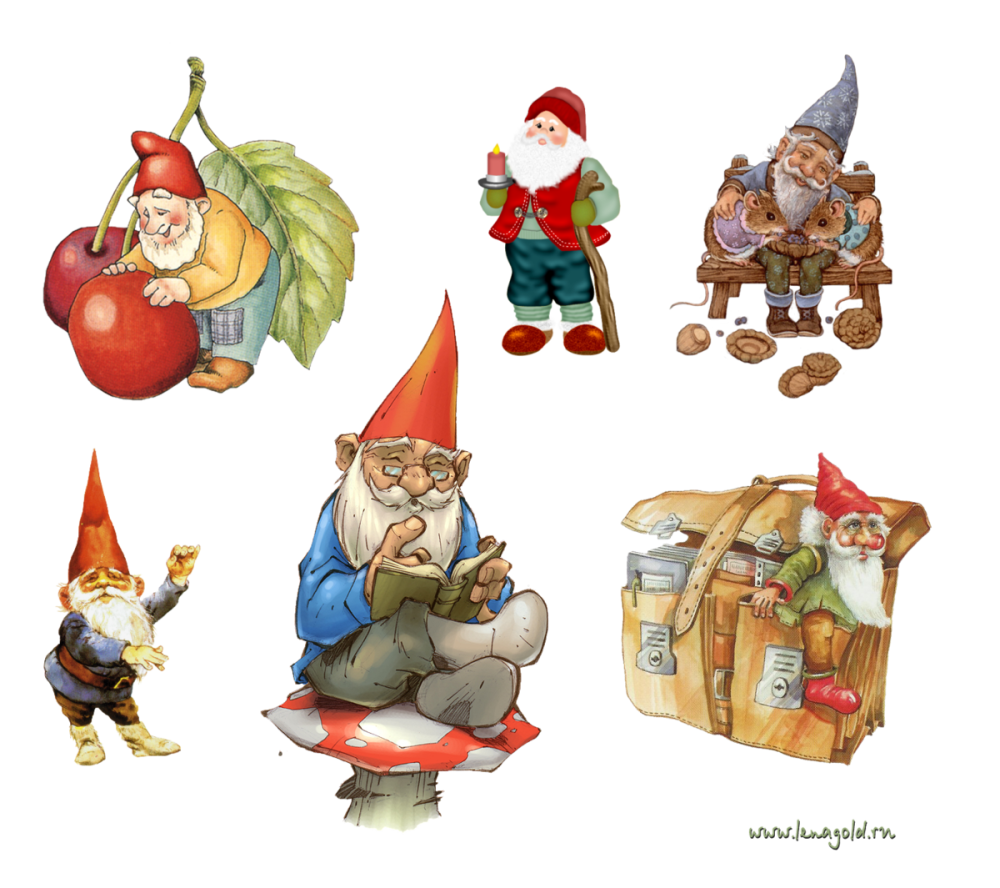 Силуэт гнома