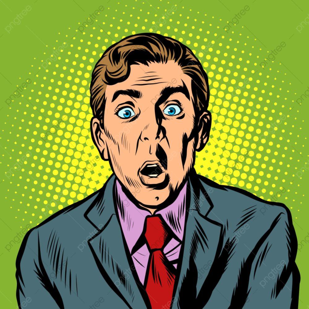 Человек широко раскрыл рот