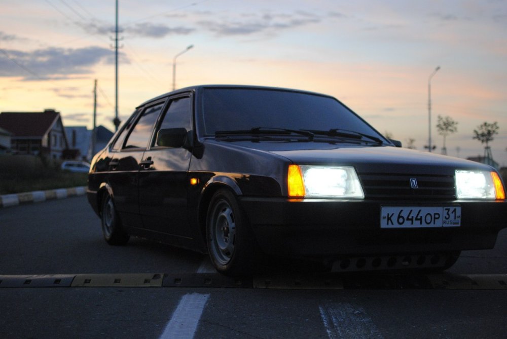 ВАЗ 2110 зима ночь