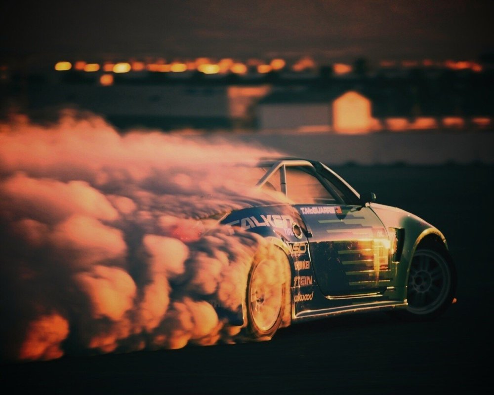 Дрифт машины дым