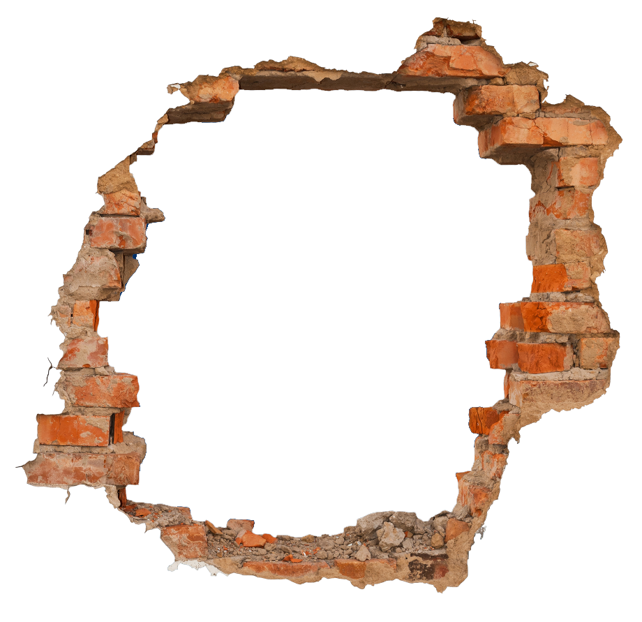 Дыра в кирпичной стене