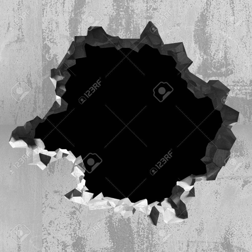 Декоративный пролом в стене