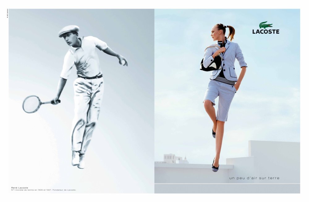 Лакост с красным крокодилом