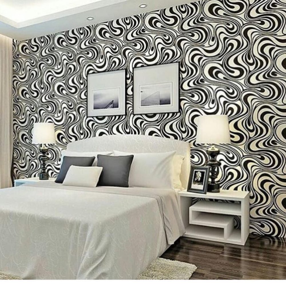 Объемные обои для спальни