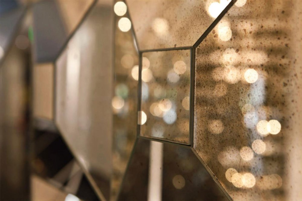 Зеркало состаренное бронза