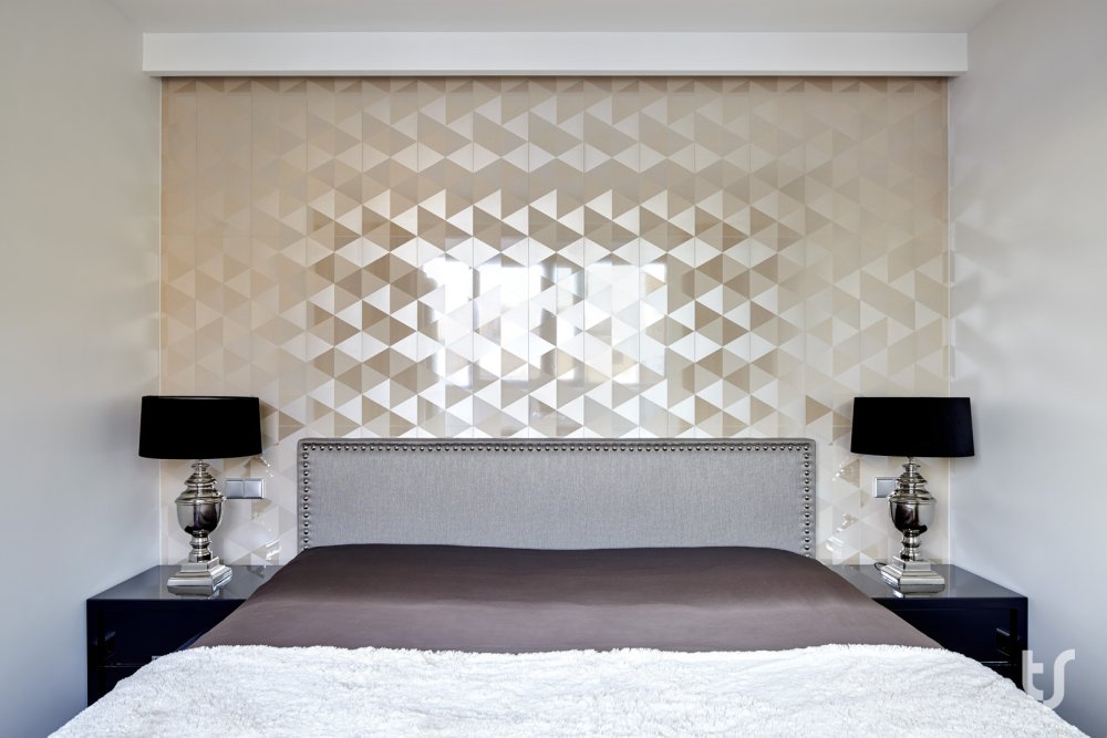 Фактуры стен в интерьере спальни